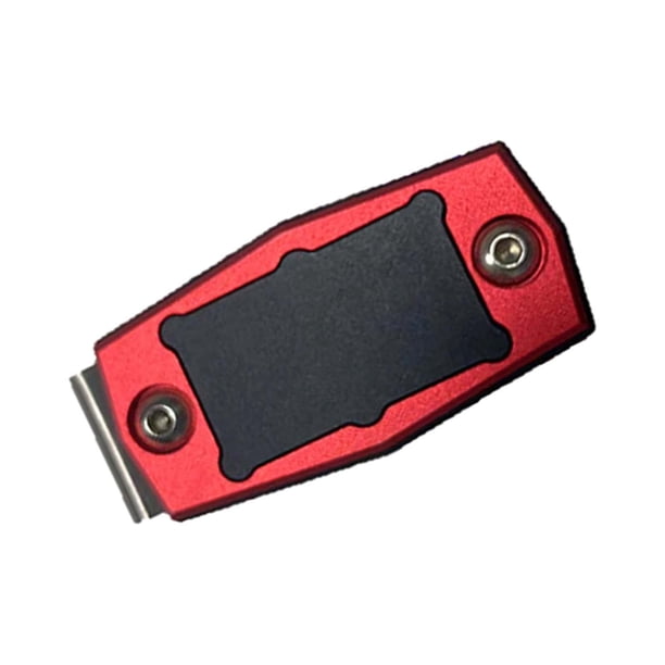 Clip magnético para cinturón con tiza, estuche para tiza, clip fijo portátil para tiza de billar negro rojo