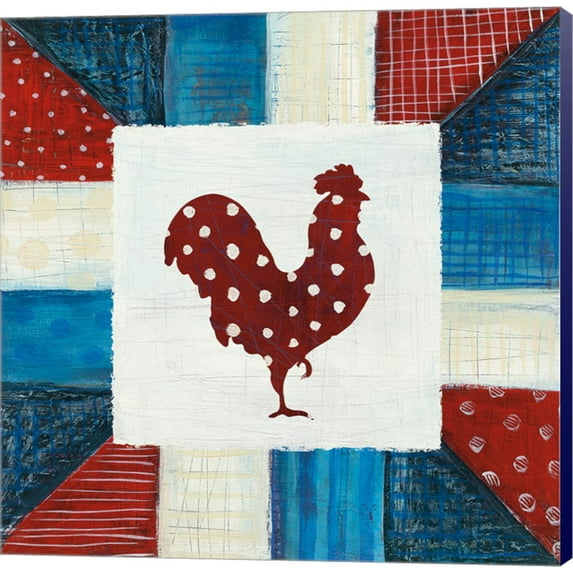 Modern Americana Farm Quilt III by Melissa Averinos, Canvas Wall Art