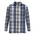 thumbnail image 4 of FDGIU Men's 2025 Plaid Flannel Shirt - Long Sleeve Button Down, Classic Pocket Casual Fall Top, 4 of 4