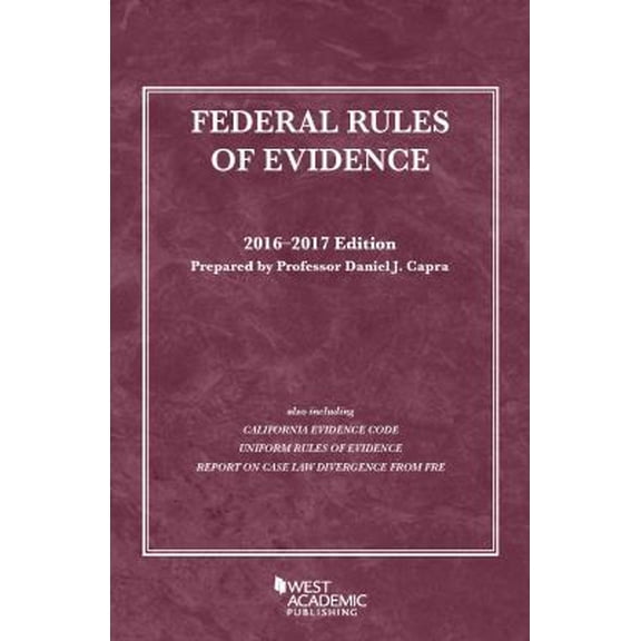 Pre-Owned Federal Rules of Evidence (Selected Statutes) (Paperback) 1634607473 9781634607476