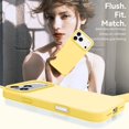 thumbnail image 3 of Smooth Liquid Silicone Case for iPhone 17 Pro Max 6.9", Shockproof Protective Phone Cover,Yellow, 3 of 6