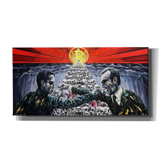 Epic Graffiti 'When The King Speaks' by Jan Kasparec, Canvas Wall Art, 60"x30"