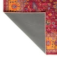 thumbnail image 7 of Unique Loom Medina Collection Area Rug - Hijaz (7' 10" Square Berry Pink/Green), 7 of 7