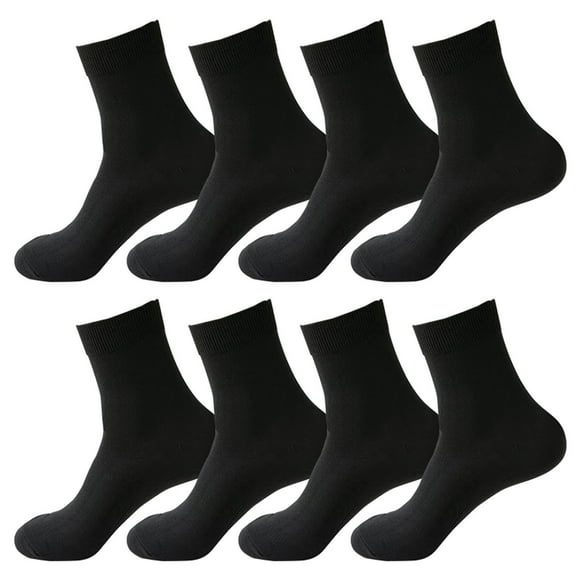 ZPYESWOW christmas stockings Socks Womens Unisex Crew Socks Thin Loose Fit Soft Wide Stretchy Seamless Toe 4 Pairs Black personalized christmas stockings