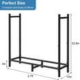 thumbnail image 3 of Firewood Rack Heavy Duty Log Rack Firewood Storage Holder Outdoor Indoor 2.7ft, 3 of 7