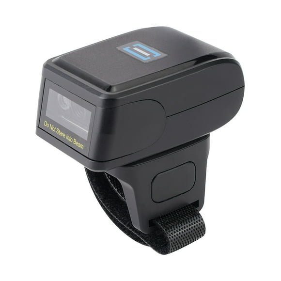 Riwcyla 2D Barcode Scanner Portable Finger Handheld Wearable Ring 1D 2D Bar Code Reader BT+2.4G Wireless and Wired Connection Support for Windows iOS Android PC Computers Supermarket Library Express