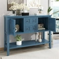 thumbnail image 6 of TREXM Ample Storage Console Table with Four Drawers and Bottom Shelf(Light Navy), 6 of 7