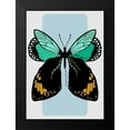 thumbnail image 2 of Ayse 14x18 Black Modern Framed Museum Art Print Titled - Butterfly, 2 of 5