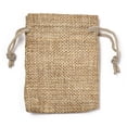 thumbnail image 2 of 250pc Burlap Packing Pouches Drawstring Bags Lemon Chiffon 9x7cm, 2 of 4