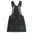 thumbnail image 2 of KIDSCOOL SPACE Baby Little Girls Skirt,Ripped Soft Strechy Denim Girls Summer Overalls Dress,Black,12-18 Months, 2 of 6