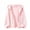 F081-Pink, variant on hengsof Kids Sun Protection Zip-Up Hoodie Summer Lightweight Cooling Jacket Girls' Thin Athletic Hoodies Ages 3-15