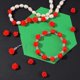 thumbnail image 5 of 80 dijes de rosas rojas talladas en cinabrio, ideales para la creación de bisutería, collares, pulseras y pendientes., 5 of 7