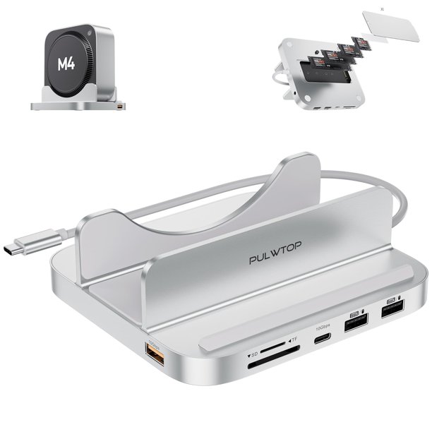Hub Stand USB-C y carcasa SSD M.2 de 4 TB para Mac mini M4
