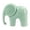 Green, variant on HOARBOEG Ceramic Elephant Desk Decor Small Statue for Office, Cute Elephant Figurine Ornament for Home Shelf Bookcase, Miniature Animal Sculpture Gift for Tabletop Feng Shui