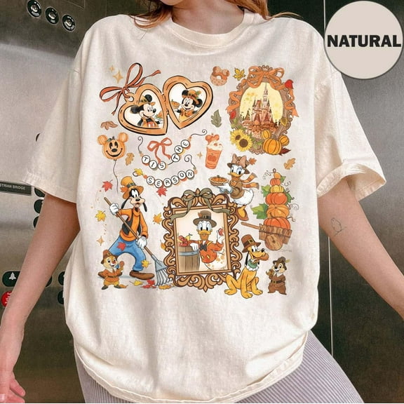 Coquette Bows Retro Disney Mickey And Friends Fall Vibes Shirt, Fall Pumpkin Disney Thanksgiving Shirt, Disneyland Spice Season Autumn Shirt, S-5XL Shirt