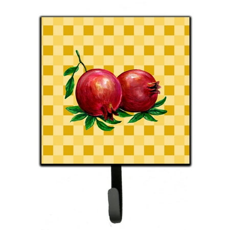 

Carolines Treasures BB7249SH4 Whole Pomegranates on Basketweave Leash or Key Holder 7Hx4.25W multicolor