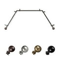 thumbnail image 2 of Domovina Phoebe 13/16" Bay Window Single Curtain Rod-Color:Black, 2 of 2