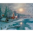 thumbnail image 3 of Strubel, Klaus 24x20 Black Modern Framed Museum Art Print Titled - Winter Night On The Lake, 3 of 5
