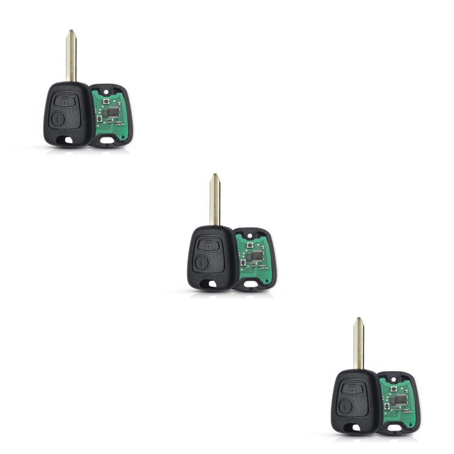 Sidaley Reemplazo de la llave de la puerta del coche, 2 botones para el vehículo, para el controlador de Control remoto de 433Mhz, accesorios Type1 NO1