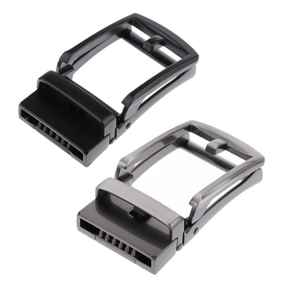 2Pack Classic Belt Buckle Automatic Slide Buckle Mens Causal Fit 1.4'' Belts