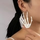 thumbnail image 2 of Pendientes de acero inoxidable con diseño de esqueleto de mano vintage para mujer, estilo punk rock gótico., 2 of 4