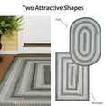 thumbnail image 2 of Homespice Decor 316639 8 x 10 ft. Graphite Ultra Durable Rectangular Braided Rug - Grey, Ivory & Cream, 2 of 5