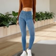 thumbnail image 6 of hoksml Women's High Waisted Skinny Jeans Stretch Denim Leggings Tummy Control Casual Yoga Pants with Pockets, 6 of 9