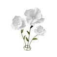 thumbnail image 4 of Flores gigantes de boda para decoración con base de pie Elegante arreglo floral para boda Blanco, 4 of 9