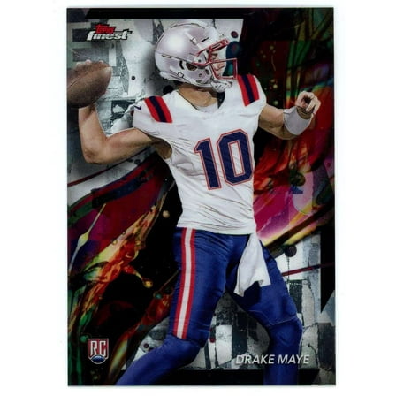 NFL 2024 Topps Finest Football Common Drake Maye #62 (Rookie)