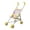 Yellow, variant on Siruishop Baby Doll Doll Pram Accessories Folding Portable Early Development Play Carriage Yellow