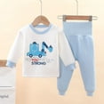 thumbnail image 1 of Ropa interior térmica para niños otoño e invierno cárdigan grueso de tres capas ropa de otoño pantalones largos acolchados, 1 of 5
