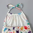thumbnail image 6 of Gubotare Baby Girl Romper Girls Cute Romper Wide Leg Summer Sleeveless Outfits Size 5-6T (White,5-6 Years), 6 of 8
