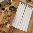 Linen Curta96 Inches Long For Patio Living Room 2 Panel Set Semi Sheer ...