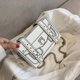 thumbnail image 4 of Bolso de hombro con cadena, bolso cruzado cuadrado de cuero Pu, bolsos de mensajero con caja de dibujos animados, 4 of 5