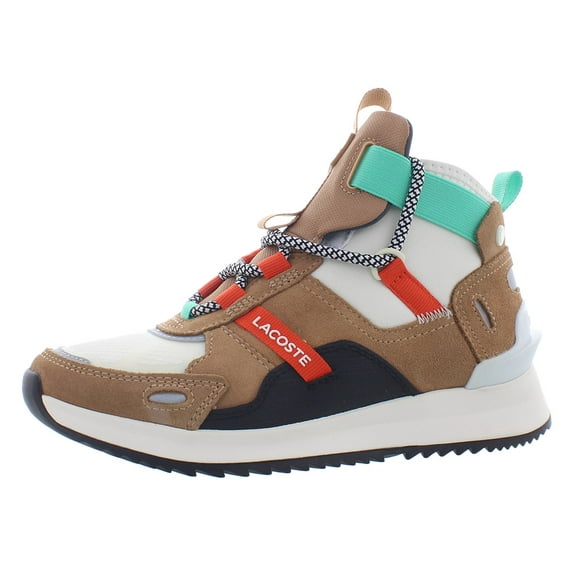 Lacoste Run Breaker Womens Shoes Size 5, Color: Tan/Off-White