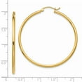 thumbnail image 4 of 10K Yellow Gold Earring Hoop Women'S 42 mm 2 Polished 2Mm Tube Earrings, 4 of 4