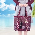 thumbnail image 4 of Matsuzay Bolsa de viaje para la playa, bolsa de malla multifunción para exteriores, bolso de mano de un solo hombro, bolsa de almacenamiento portátil, Almacenamiento y organización del hogar Matsuzay HA004751-00, 4 of 6
