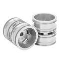 thumbnail image 3 of Piezas de accesorios de cubo de rueda trasera doble de coche de juguete de metal aptas para coche WPL 1/16 B14 B24 B16 B36 RC Plata, 3 of 8