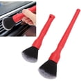 thumbnail image 4 of Car Detailing Brush Set, Auto Wheel Brush High Strength 2pcs Multi Purpose Soft Scratch Resistant for Automobile(Red), 4 of 5