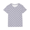thumbnail image 5 of Gamivast 2 Piece Summer Set for Girls Polka Dot Short Sleeve Tee and Comfortable Shorts Lightweight Breathable Fabric for Playwear Casual Pajama Outfit, 5 of 8