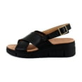 thumbnail image 2 of Vionic Uptown Sonoma Women's Sandals Black Leather Size 7.5 M, 2 of 8