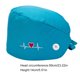 thumbnail image 5 of Paquete De 4 Gorros De Trabajo Para Enfermera, Servicio Prolongado, Color Puro, Botón Pulido Opaco, Gorros De Trabajo Multifuncionales Unisex, Uniformes De Trabajo Advancent AP008643-09, 5 of 5