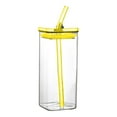 thumbnail image 2 of 400ML Heat-Resistant Glass Cup with Lid & Straw, Multifunctional Cold Drink/Juice/Milk/Coffee Cup for Daily Use, 2 of 7