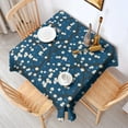 thumbnail image 2 of Pioneer Flower Floral Print Pattern Square Tablecloth,Waterproof Square Table Cover,Wipeable Spillproof Washable Table Cover for Home Kitchen Party Decor 52"x52"(132x132cm), 2 of 6