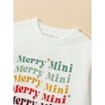 thumbnail image 4 of Bagilaanoe Newborn Baby Girl Boy Christmas Romper Sweatshirt Long Sleeve Bodysuits Letter Print Pullover 3M 6M 12M 18M Infant Casual Tee Tops, 4 of 9