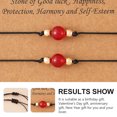thumbnail image 3 of 2pcs Creative Braided Bracelet Carnelian Wrist Chain Couples Gift Bracelet, 3 of 8
