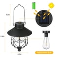 thumbnail image 3 of Amdohai CalmGeek Solar Powered Engrgy Pendeant H-anging Lamp Lantern Porch Light Sensitive, 3 of 9
