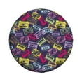 thumbnail image 3 of Spare Tire Cover, Retro Cassette Music Wheel Cover Tire Covers for Trailers Car Truck Camper Universal Tire Covering Fits Diameter 15 inch, 3 of 7