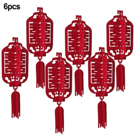

6Pcs Lantern Chinese Wedding Decoration Accessories Happiness Happy Party