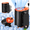 Black-Orange, variant on Portable Waist Fan Clip,100-Speed Rechargeable Wearable Fan with 360° Rotation, 4000mAh Battery, LED Display, up to 15H Runtime for Outdoor Work, Camping